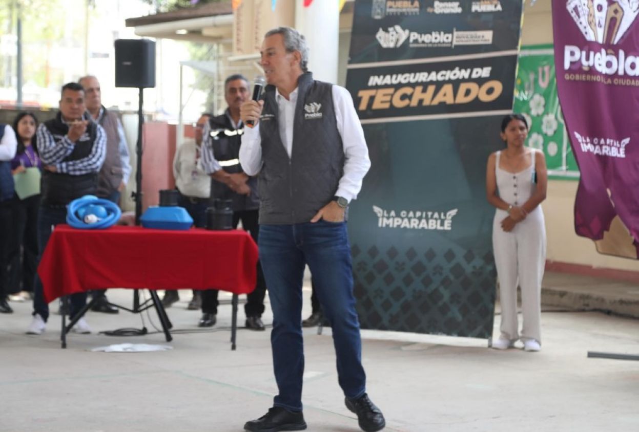 Puebla impulsa la educación con infraestructura escolar sustentable