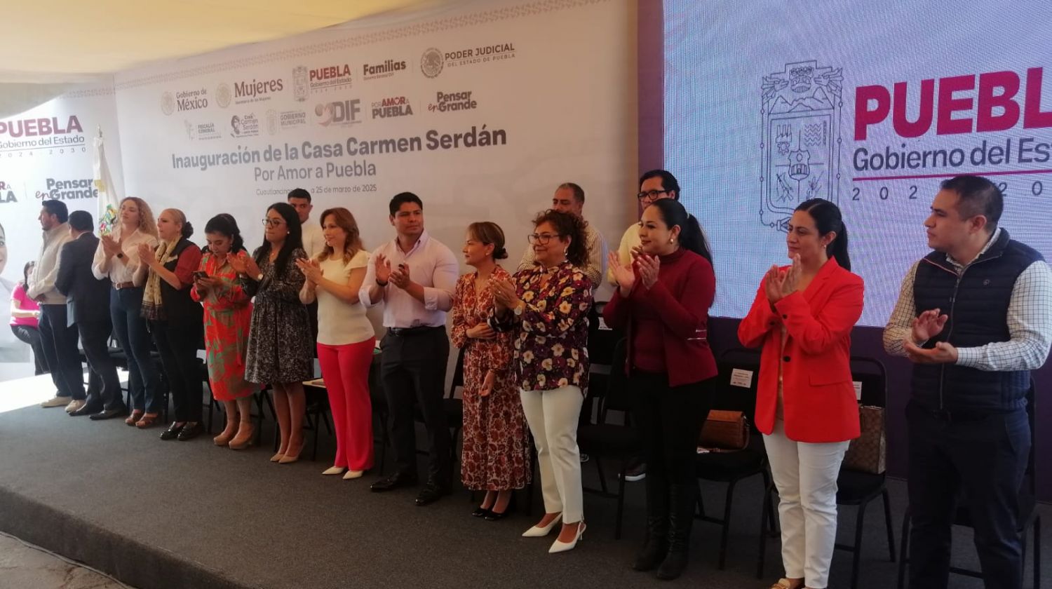 Inauguran la Casa Carmen Serdán en Cuautlancingo para brindar atención integral a mujeres