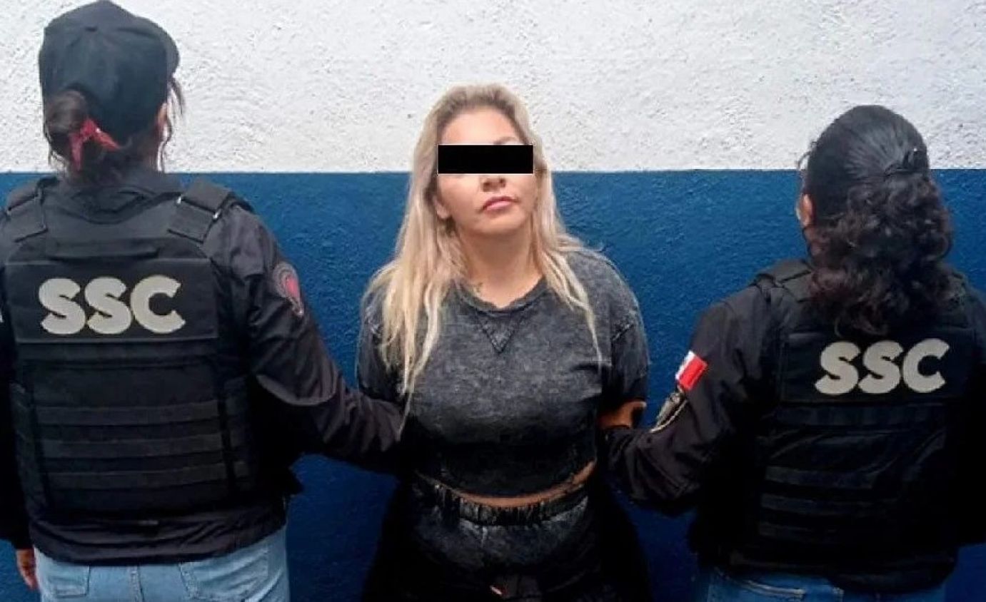 Detención de “La Ticho” en el Centro Histórico de CDMX