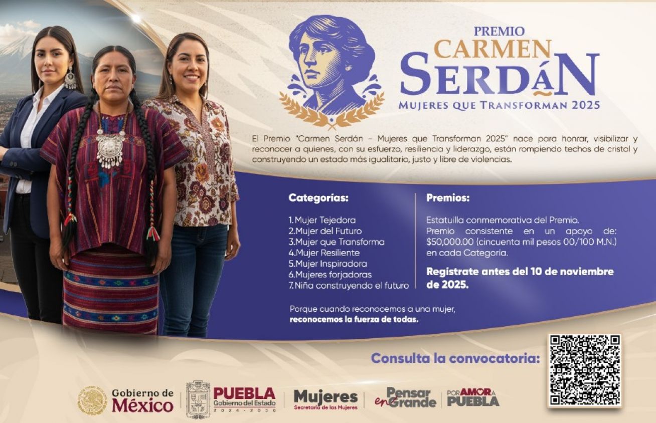 Reconocimiento al liderazgo y la resiliencia de las mujeres poblanas