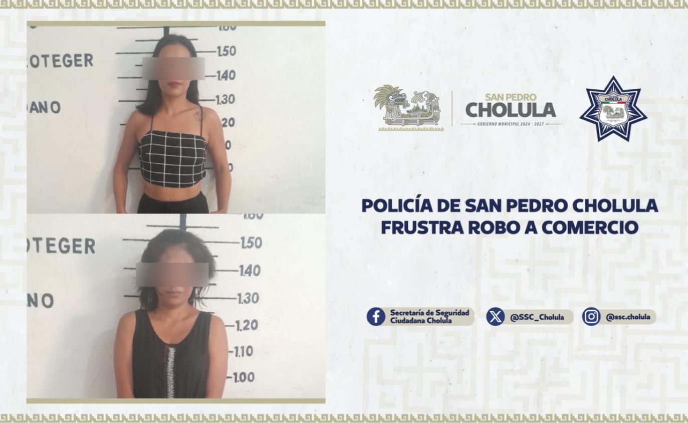 Policía de San Pedro Cholula frustra robo a comercio
