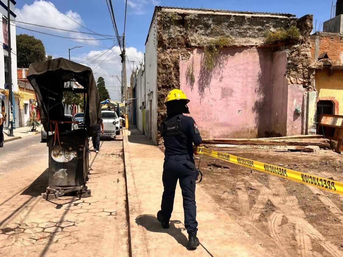 Autoridades de Cholula actúan ante daños estructurales provocados por lluvias