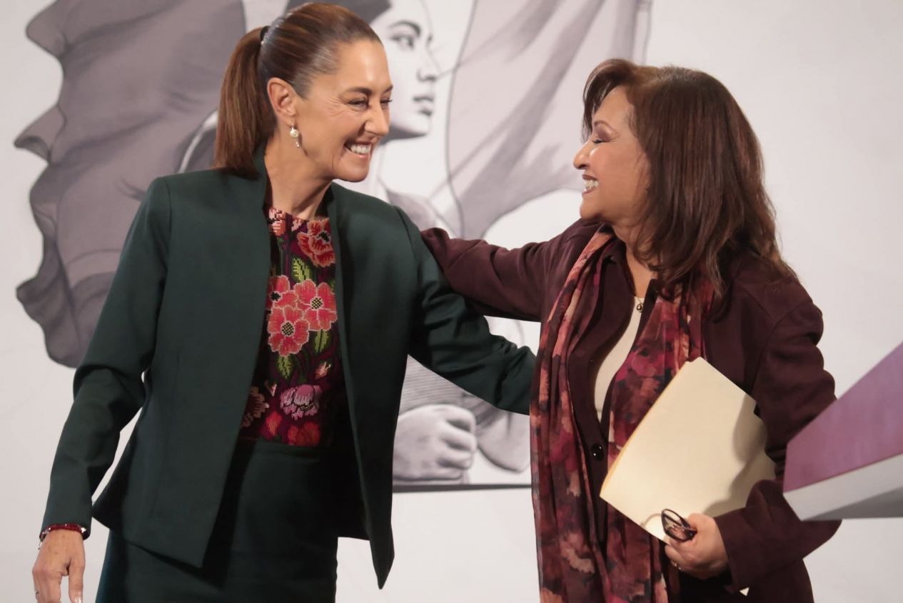 "En México hay una presidenta que no se doblega": Lorena Cuéllar alaba a Claudia Sheinbaum