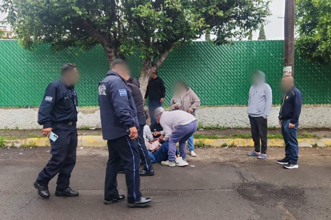 Mujer herida en Tlaxcala recibe atención inmediata de Policía y Protección Civil