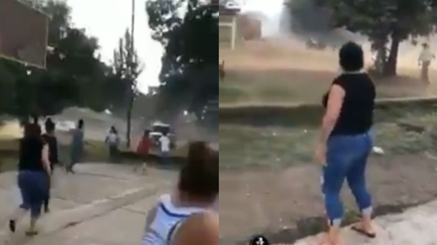 ¡A pedradas! Así reciben a policías que intentaron clausurar fiesta en Michoacán (Video)
