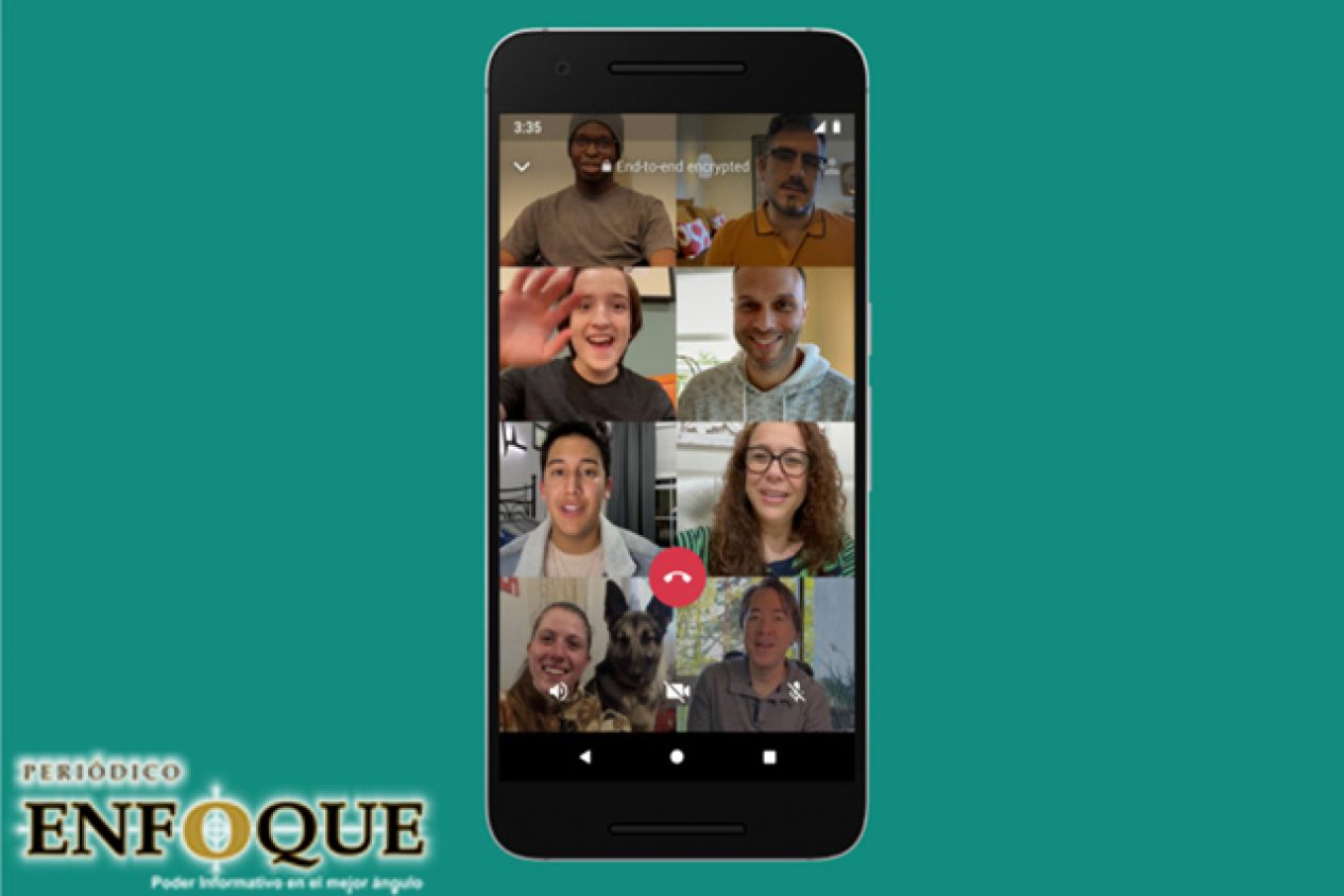 Whatsapp permite hasta ocho personas en videollamadas
