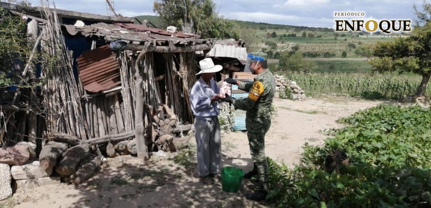 Ejército Mexicano ayuda a población vulnerable