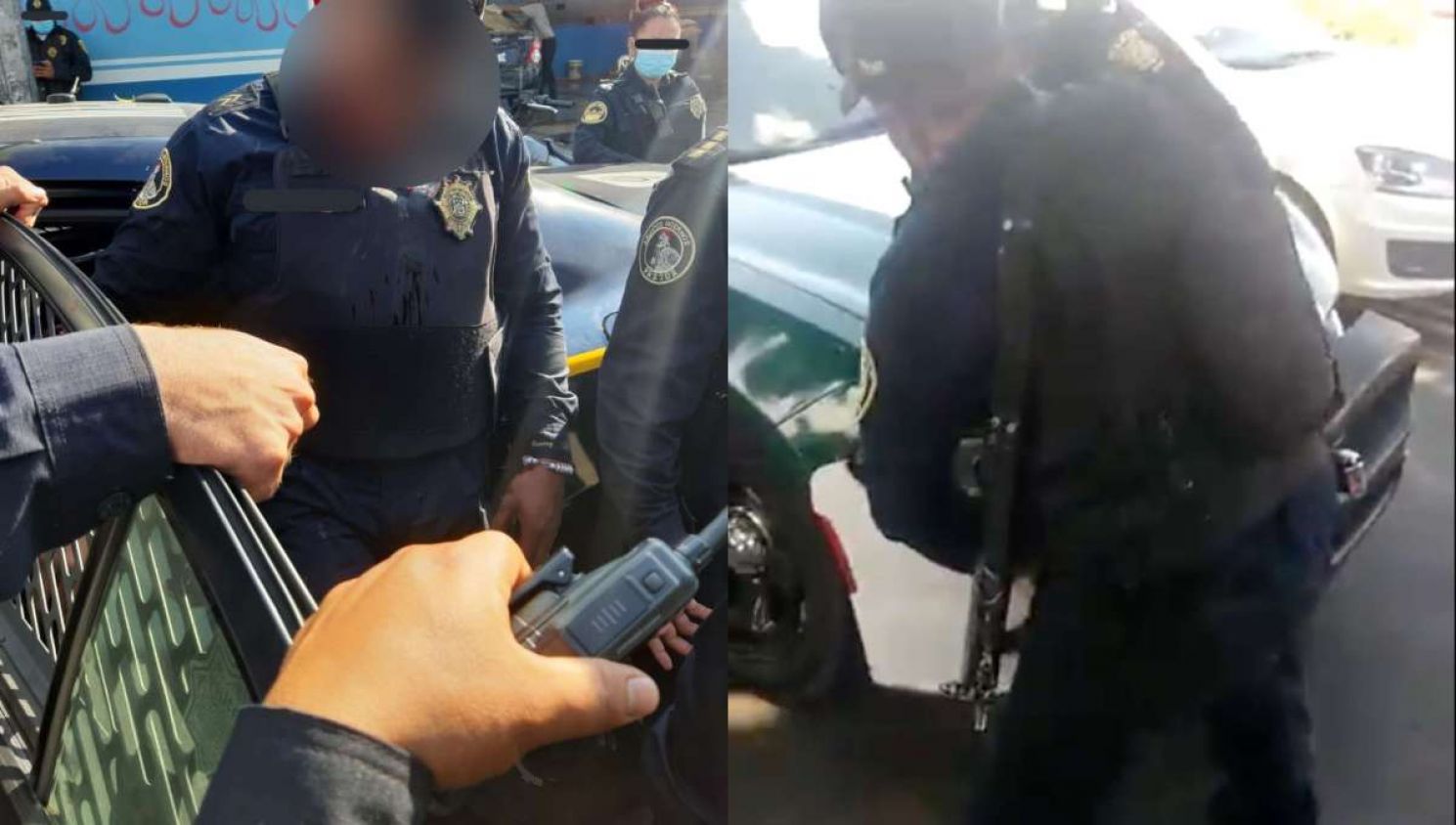“Traes el tiro arriba, pareja”: Filtran video del momento en que policía recibe balazo en un ojo