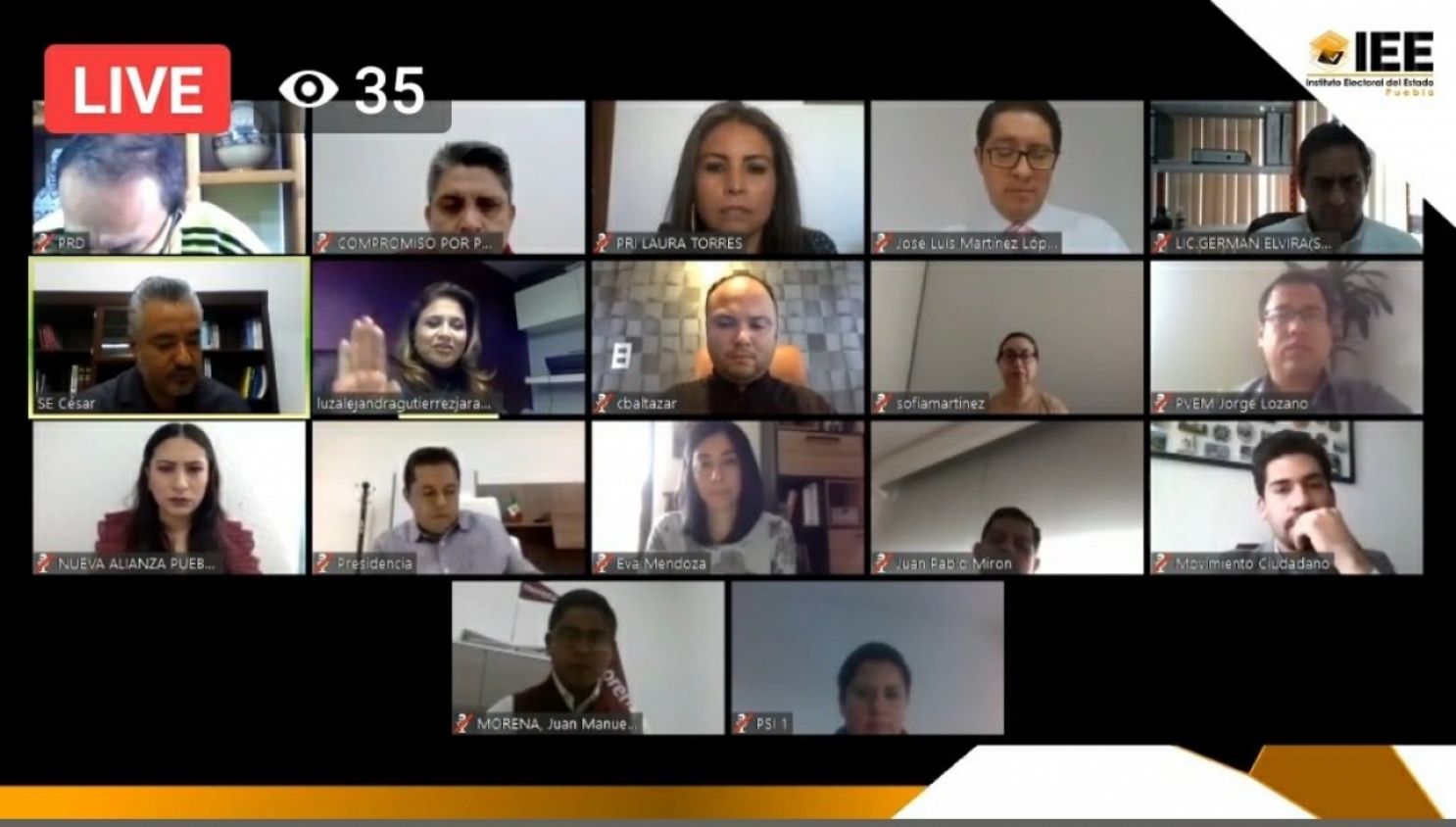IEE aprueba presupuesto de 975 mdp para elecciones del 2021