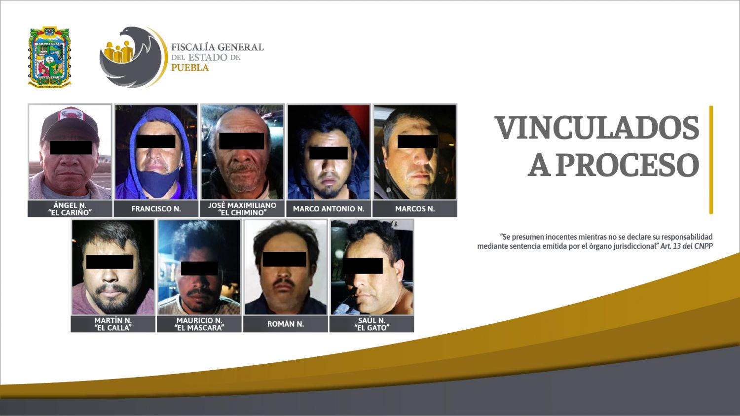 Nueve vinculados a proceso por feminicidio y homicidio