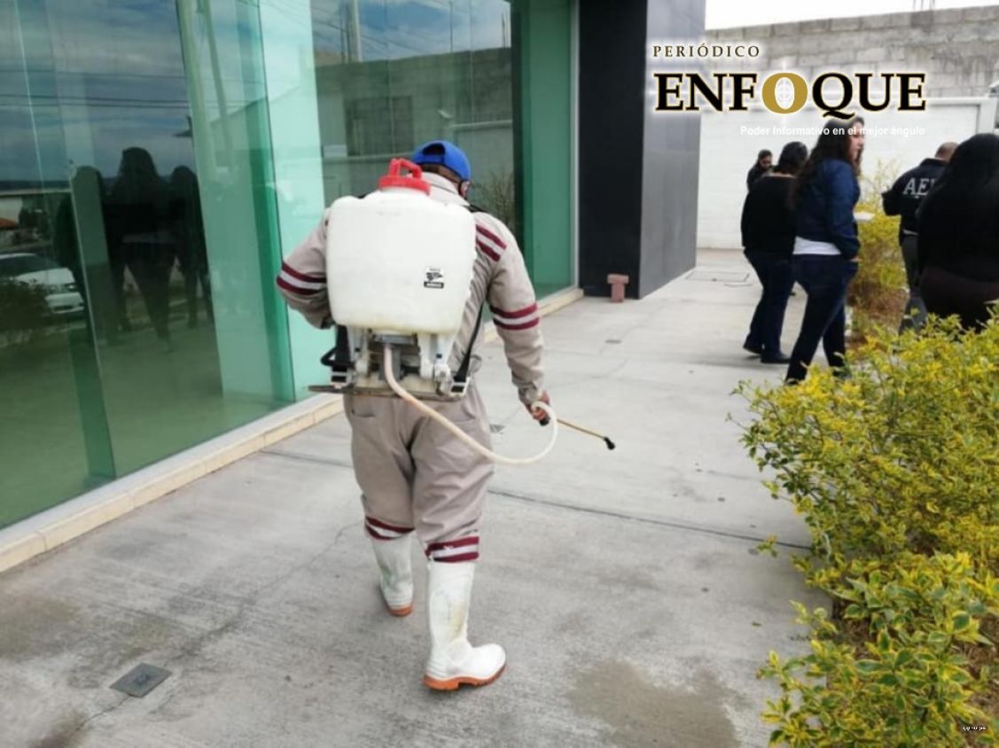 Refuerzan acciones de sanitización en Tecamachalco