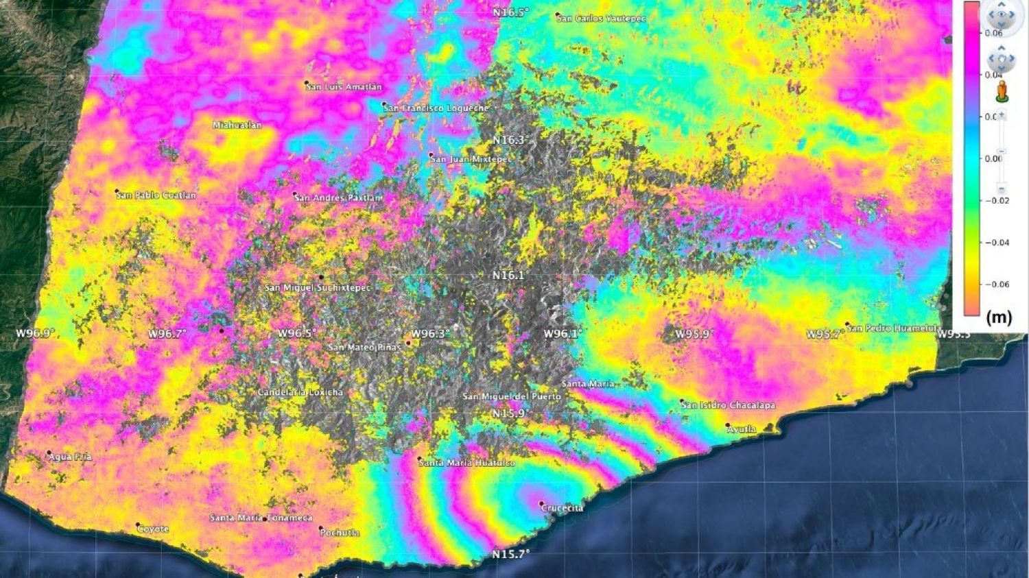 Sismo de magnitud 7.5 desplazó casi medio metro el terreno en Oaxaca: NASA