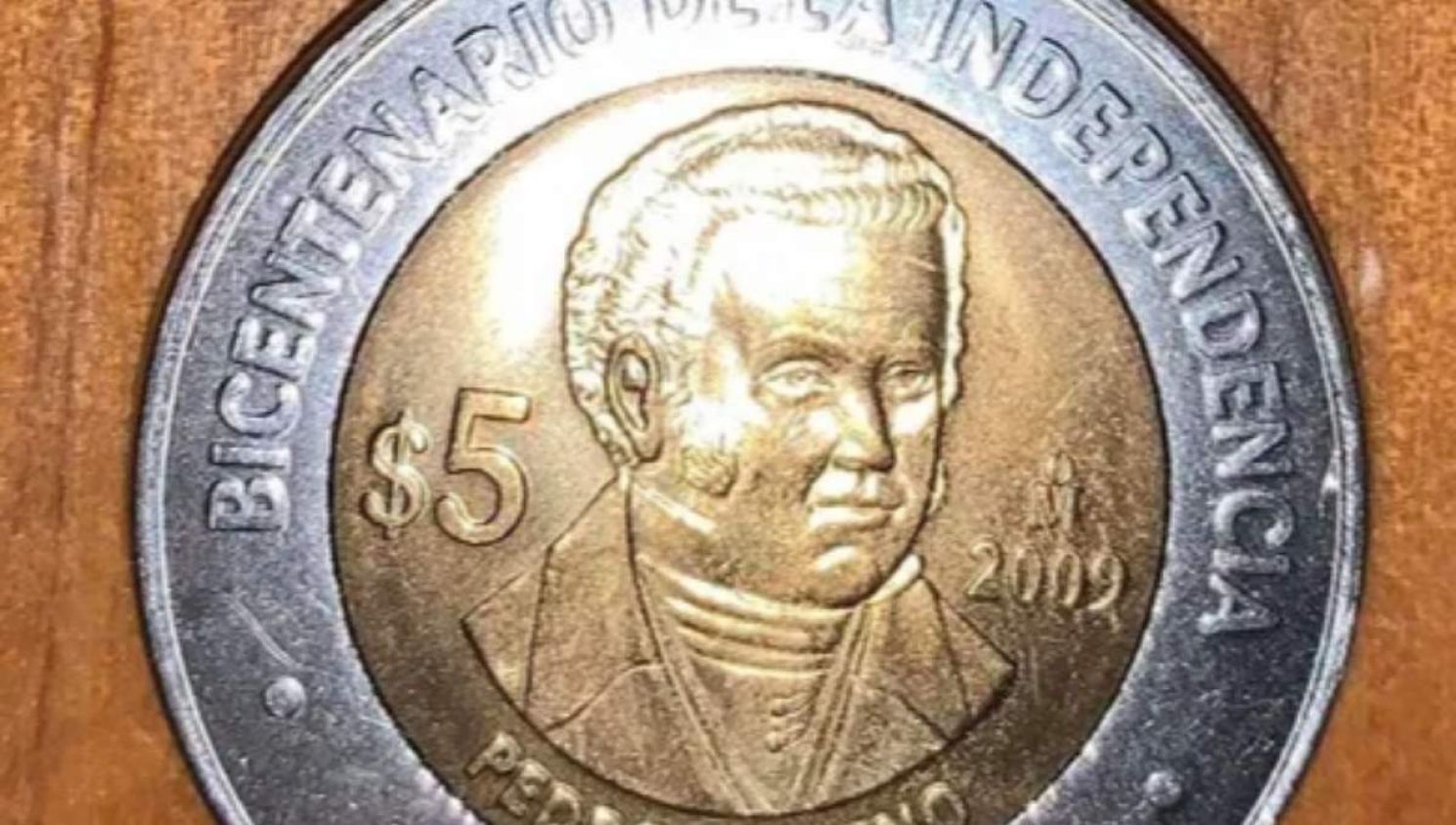 ¿La tienes? Moneda de 5 pesos de Pedro Moreno se vende hasta en mil 500 pesos