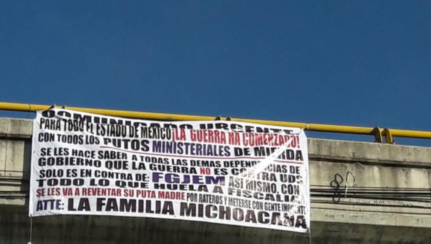 “La guerra ha comenzado”: La Familia Michoacana arremete contra Fiscalía del Estado de México