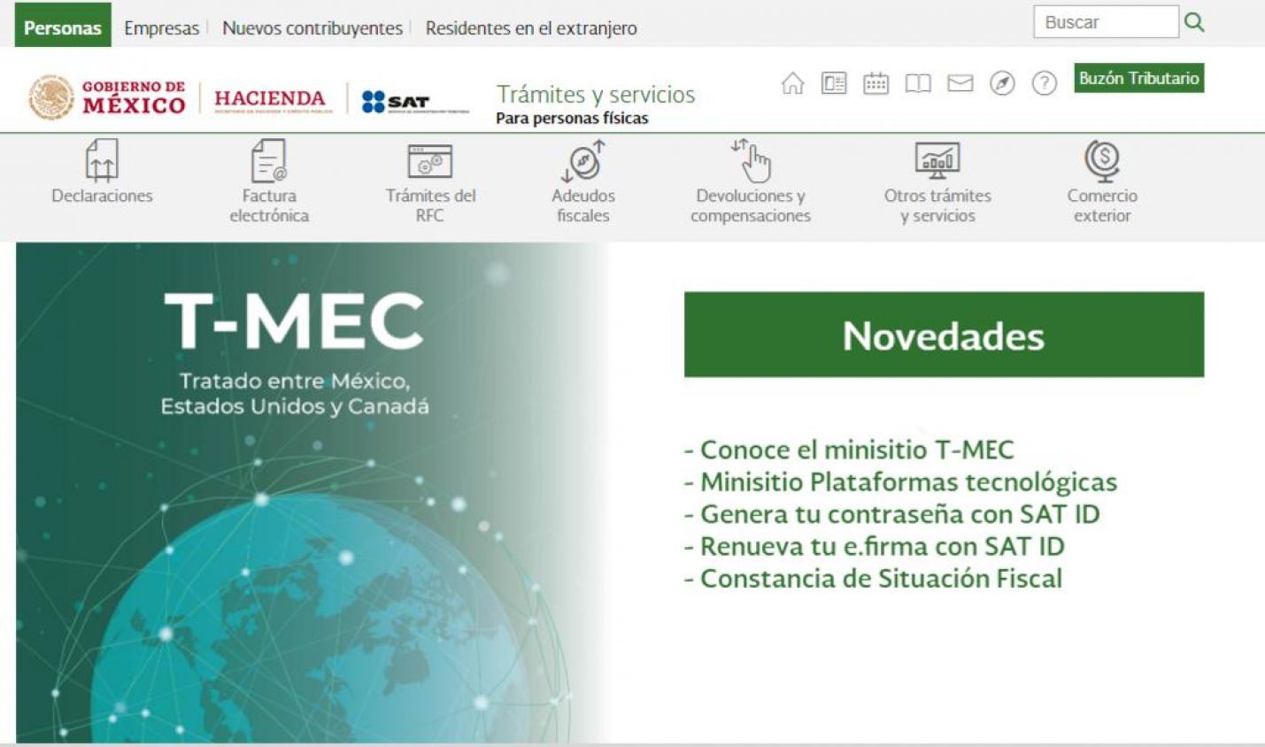 SAT reporta intento de hackeo a su sitio