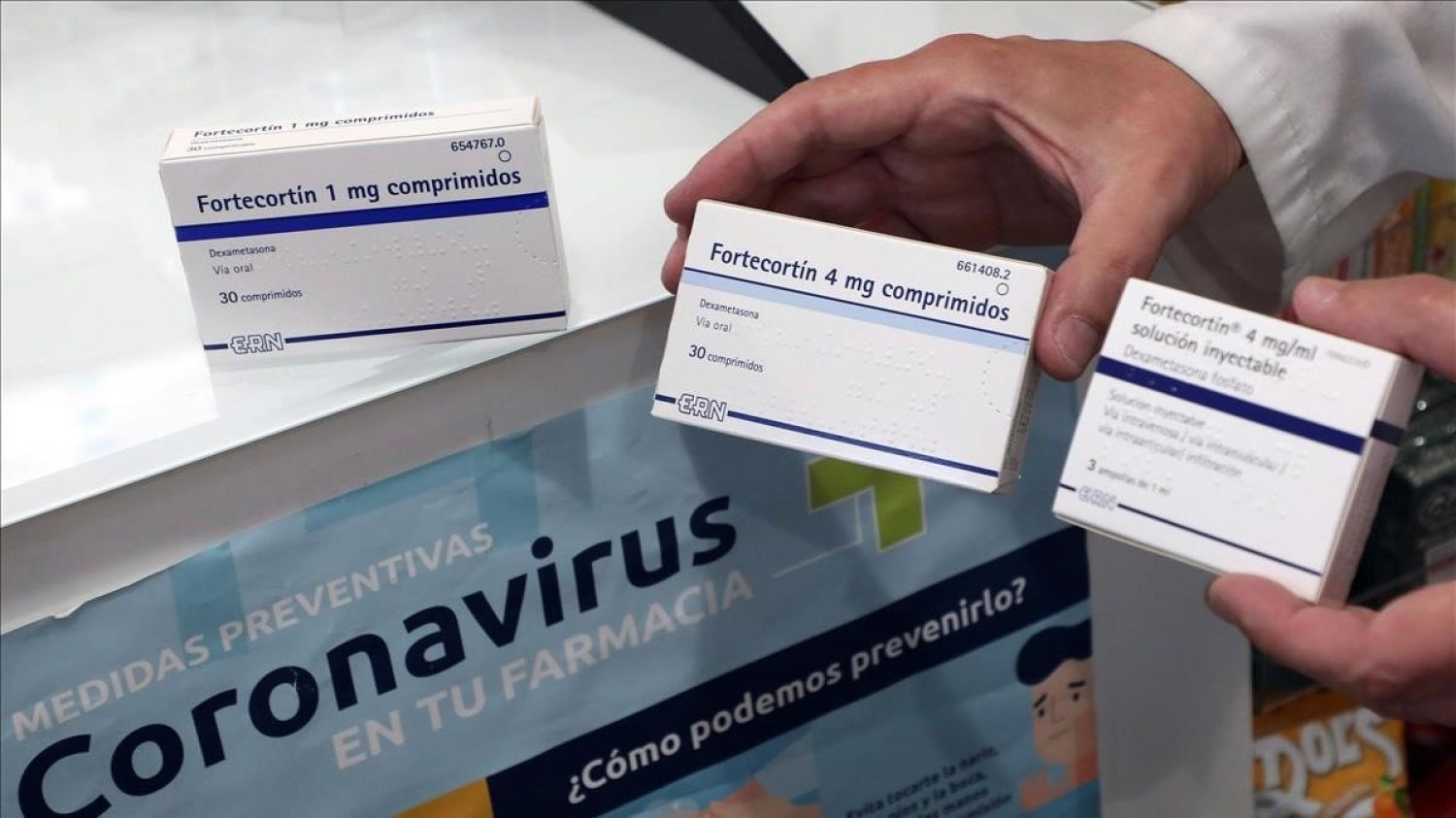 OMS urge aumentar producción de dexametasona para atender casos de COVID-19