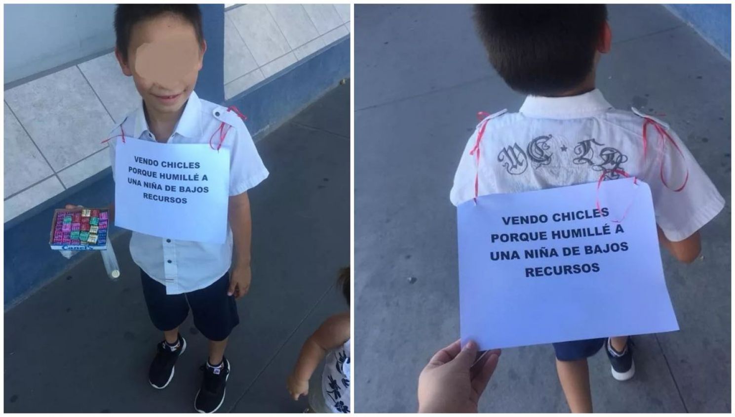 Por burlarse de una niña de bajos recursos, mujer obliga a su sobrino a vender chicles