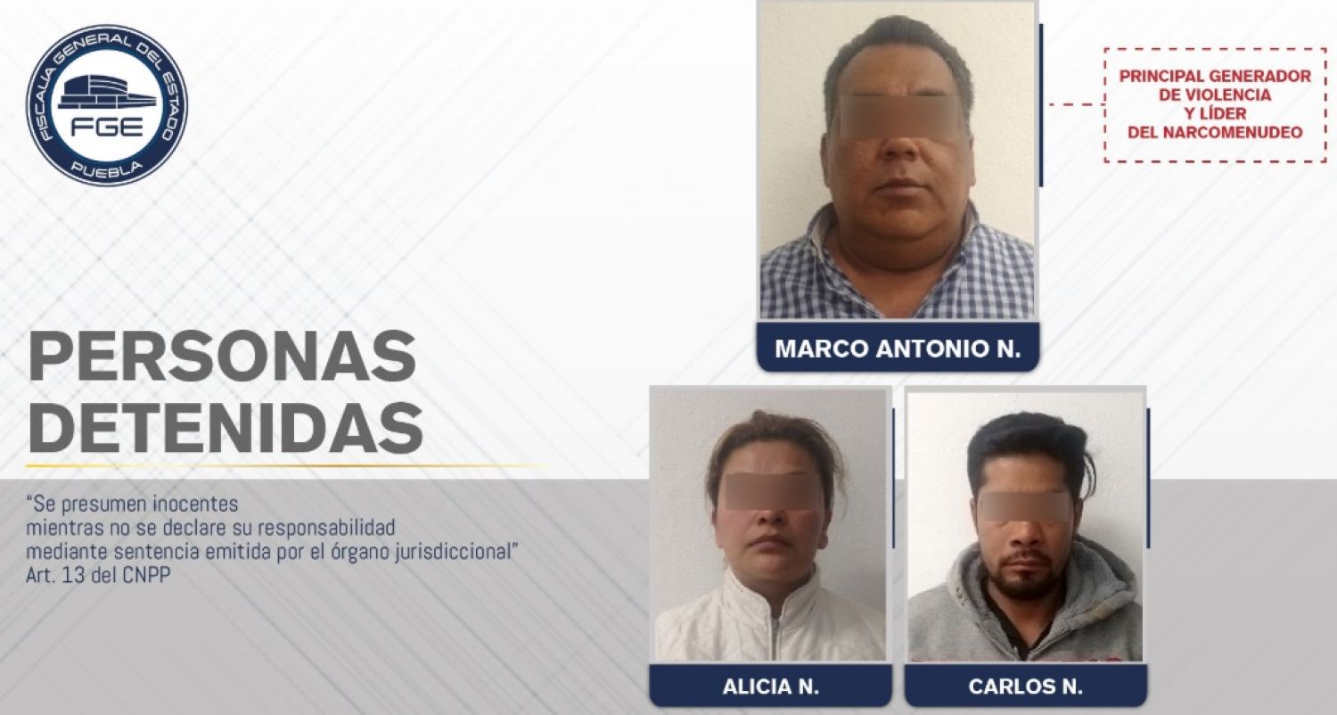 Fiscalía Puebla detiene al principal generador de violencia y líder del narcomenudeo