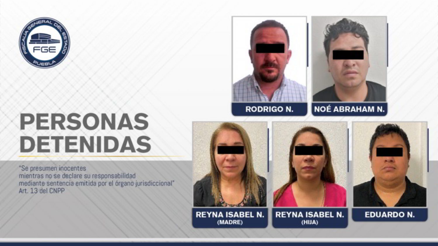 Cae peligrosa banda dedicada al robo de vehículos y secuestro
