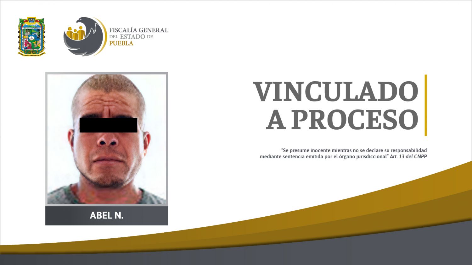 FGE obtuvo prisión preventiva contra presunto homicida de Molcaxac