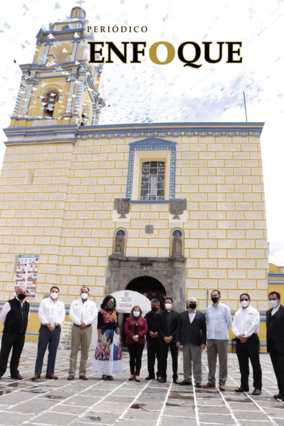 Restauran monumentos religiosos en Tecamachalco que fueron afectados por los sismos del 2017 