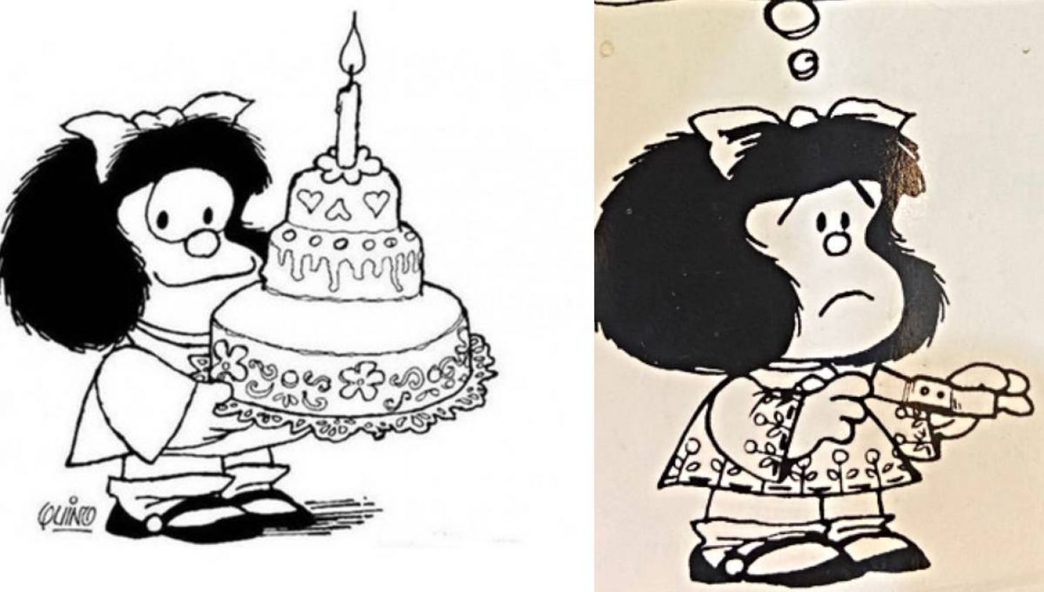 Mafalda llorando se viraliza en redes sociales tras muerte de Quino