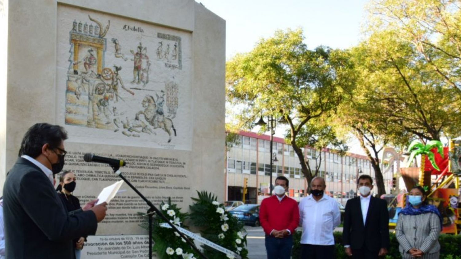 Ayuntamiento de San Pedro Cholula conmemoró los 500 años de su Resistencia Indígena 