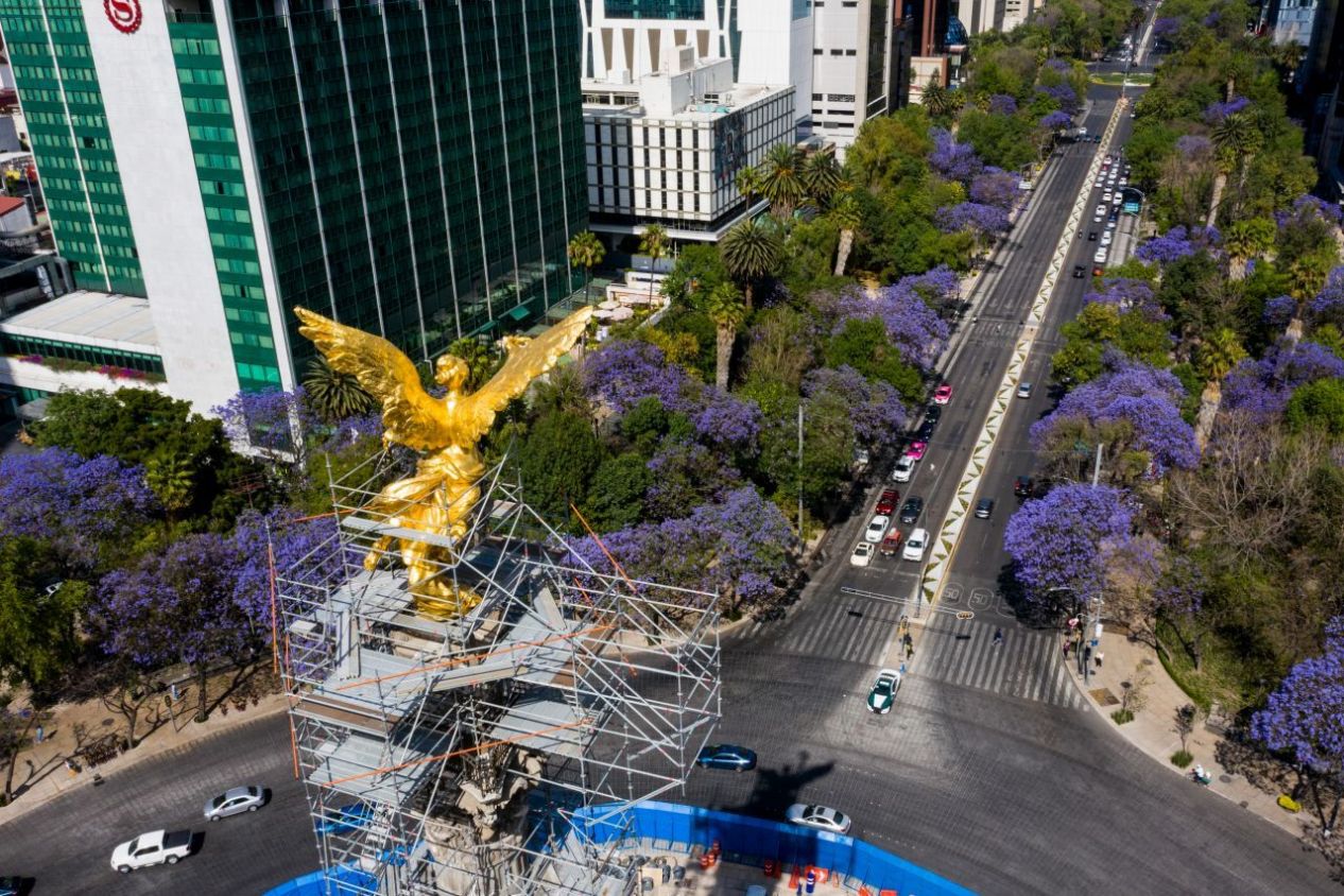 Restauración del Ángel de la independencia esta por concluir luego de 2 años, e inversión de más de 14 MDP