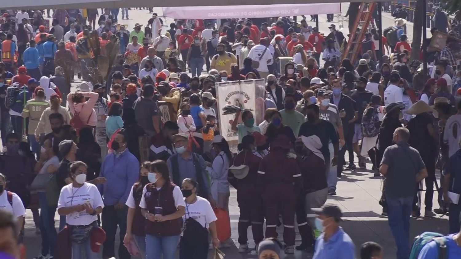 Al rededor de 4 millones de peregrinos en la Basílica de Guadalupe