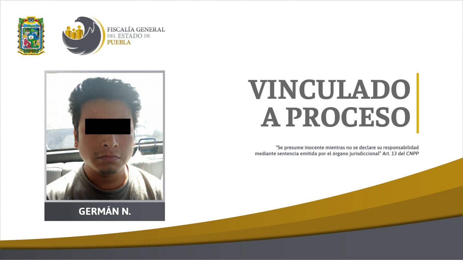 Prisión preventiva contra Germán N. por el delito de lesiones tumultuarias.