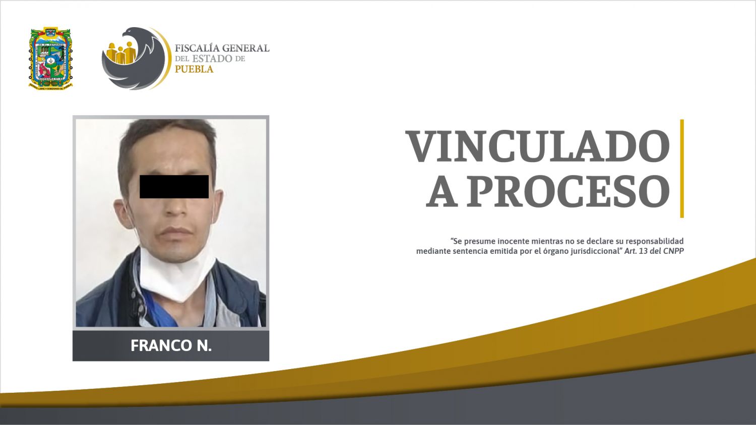 Franco N. de 38 años de edad vinculado a proceso por narcomenudeo