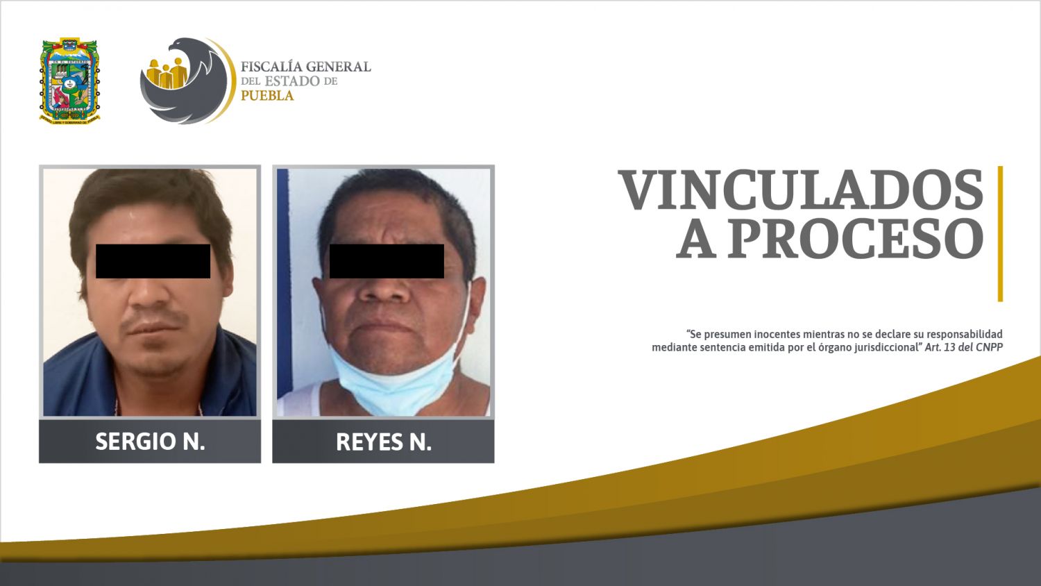Vinculan a proceso a  Reyes N. y Sergio N. por delito de violación 