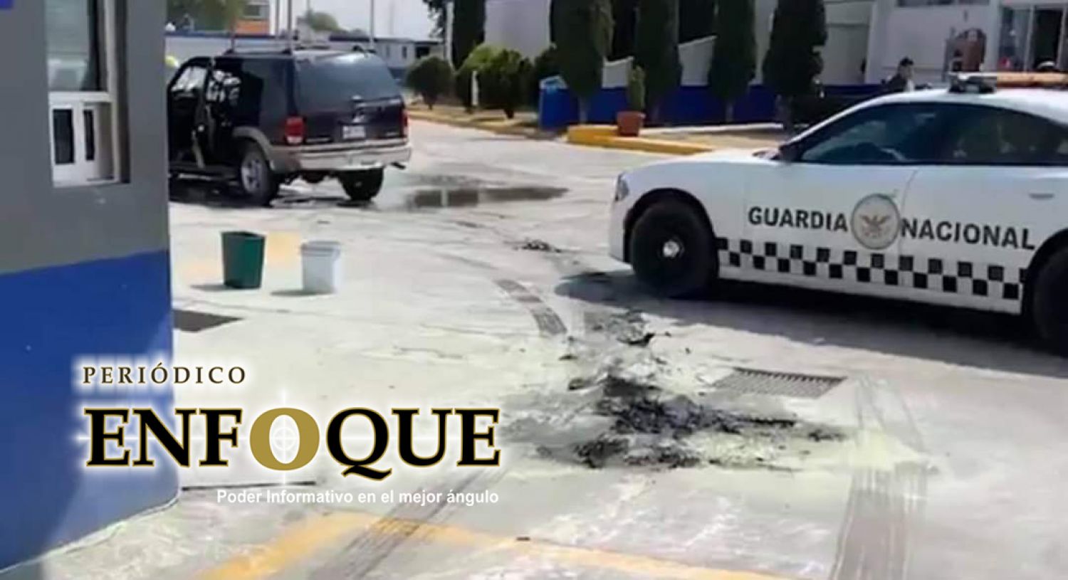 Héroe, elemento de la Guardia Nacional evita explosión en gasolinera de Tlaxcala