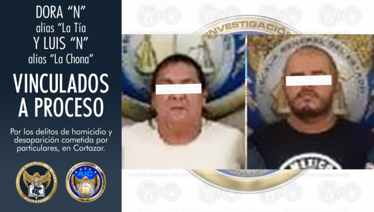 Cayeron la “Tía” y la “Chona”, vinculados a homicidios en zona del Cártel Santa Rosa de Lima