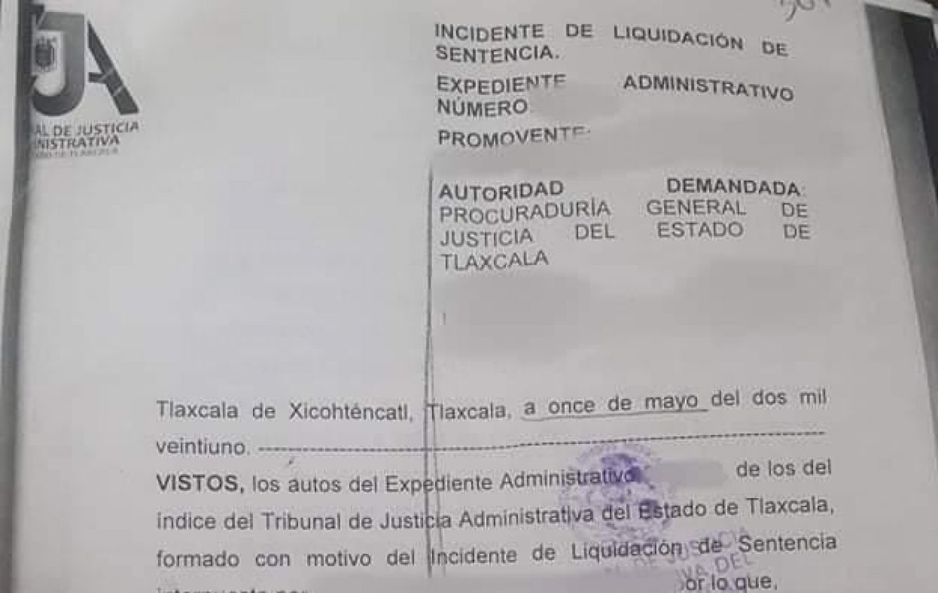 En Tlaxcala, PGJE corre riesgo de embargo