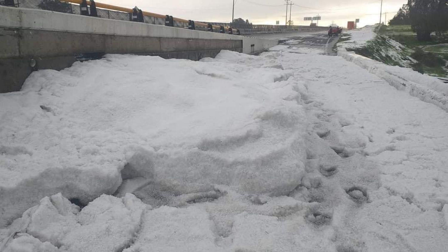 Casas y cultivos dañados tras granizada en Hueyotlipan: Protección civil