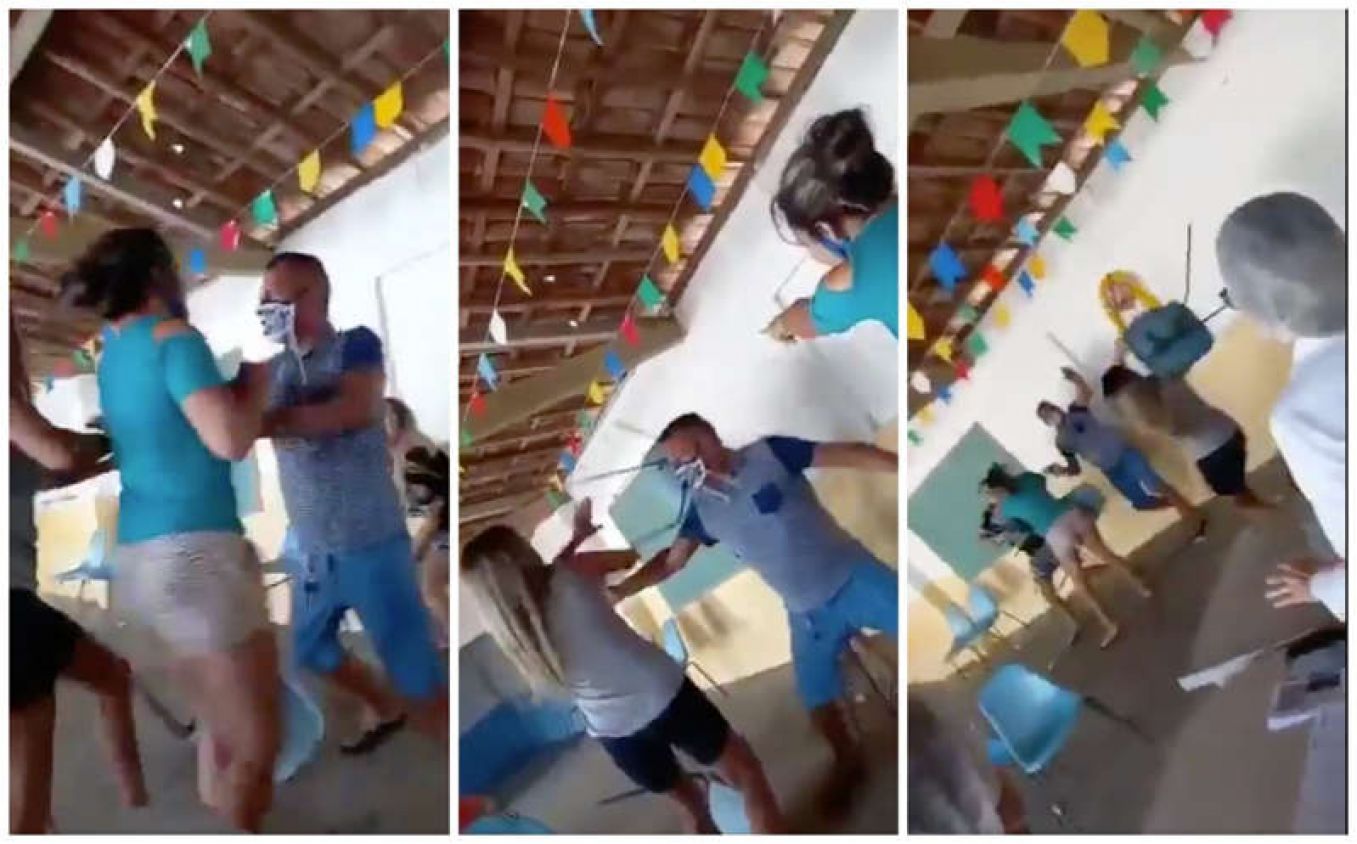 Hombre va a vacunarse contra covid-19 con su amante y se encuentra a su esposa