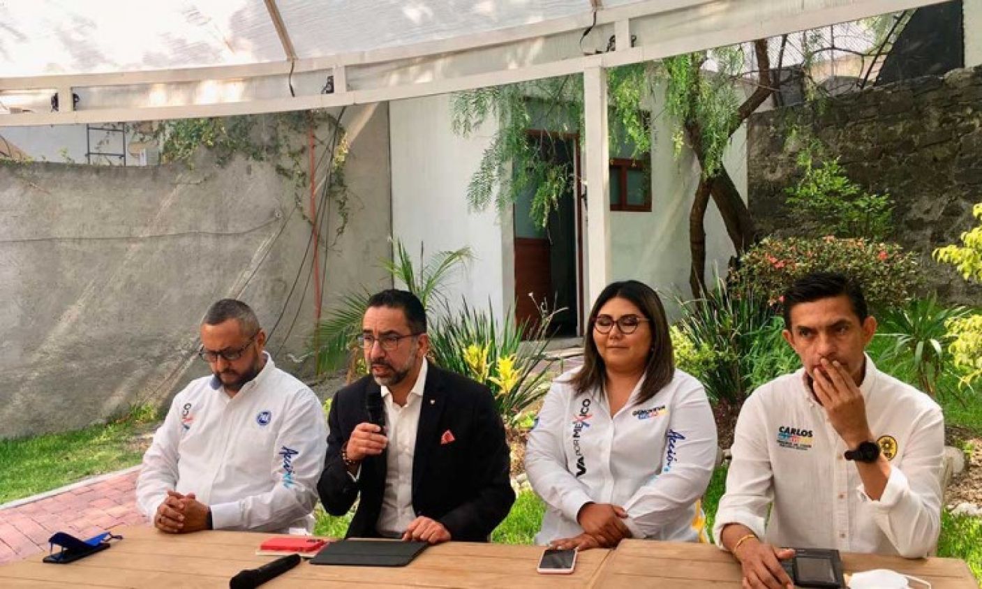 Líderes del PAN y PRD llaman a poblanos a salir a votar el 6 de junio