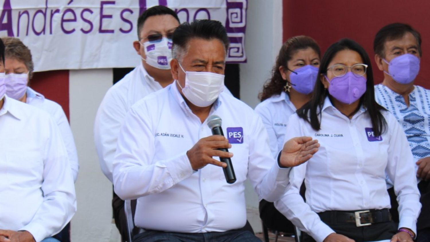 Adán Xicale con muy pocas posibilidades de ganar la elección efectuó su Cierre de Campaña