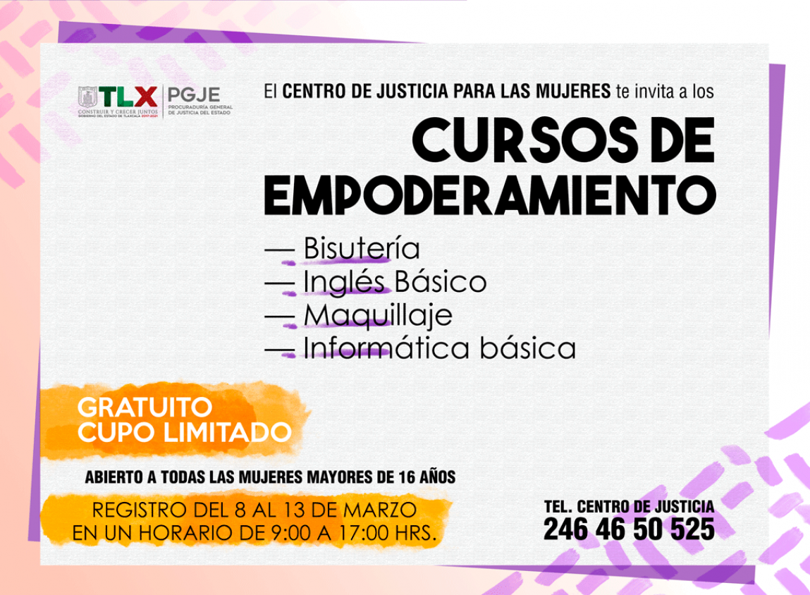 Realizará CJM talleres para fomentar el empoderamiento de las mujeres