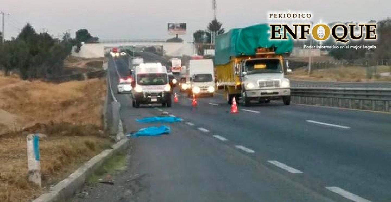 Muere arrollado al intentar cruzar la Puebla-Orizaba, a la altura de Amozoc 