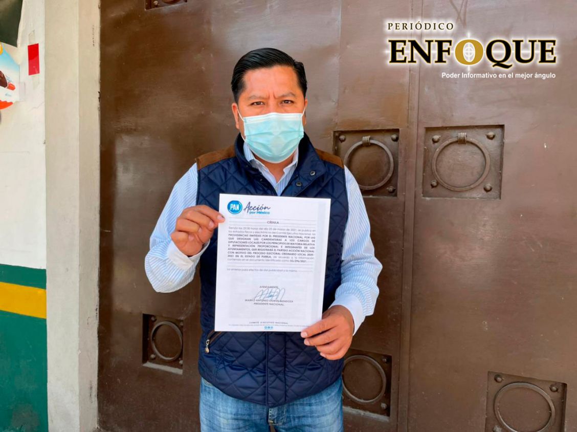 Ratifica CEN del PAN candidatura de Filomeno Sarmiento en Cuautlancingo