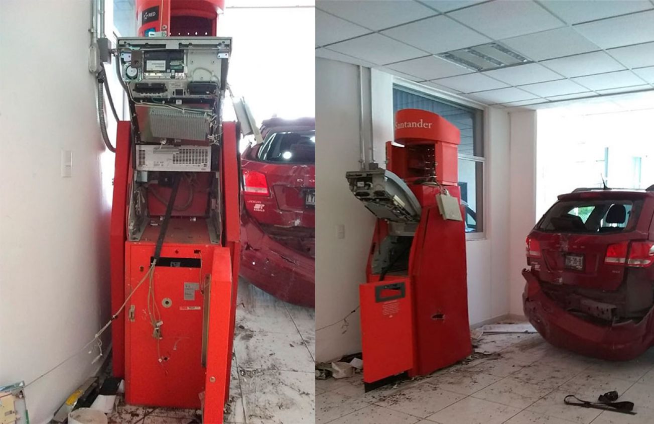 Grupo armado saquea cajero automático en Hospital Integral de Acatzingo