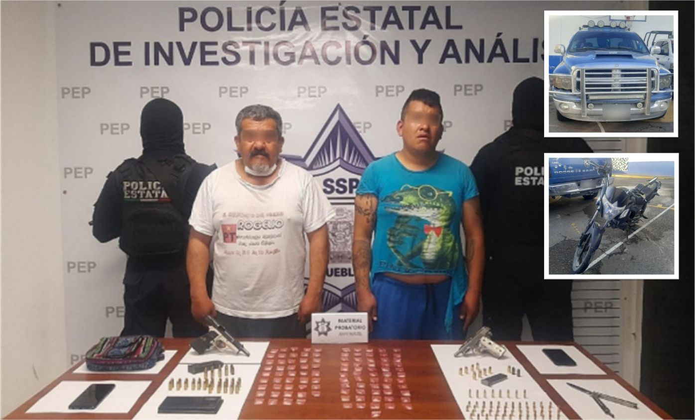 Detiene SSP a dos presuntos vendedores de armas que operaban en San José Chiapa y Grajales 