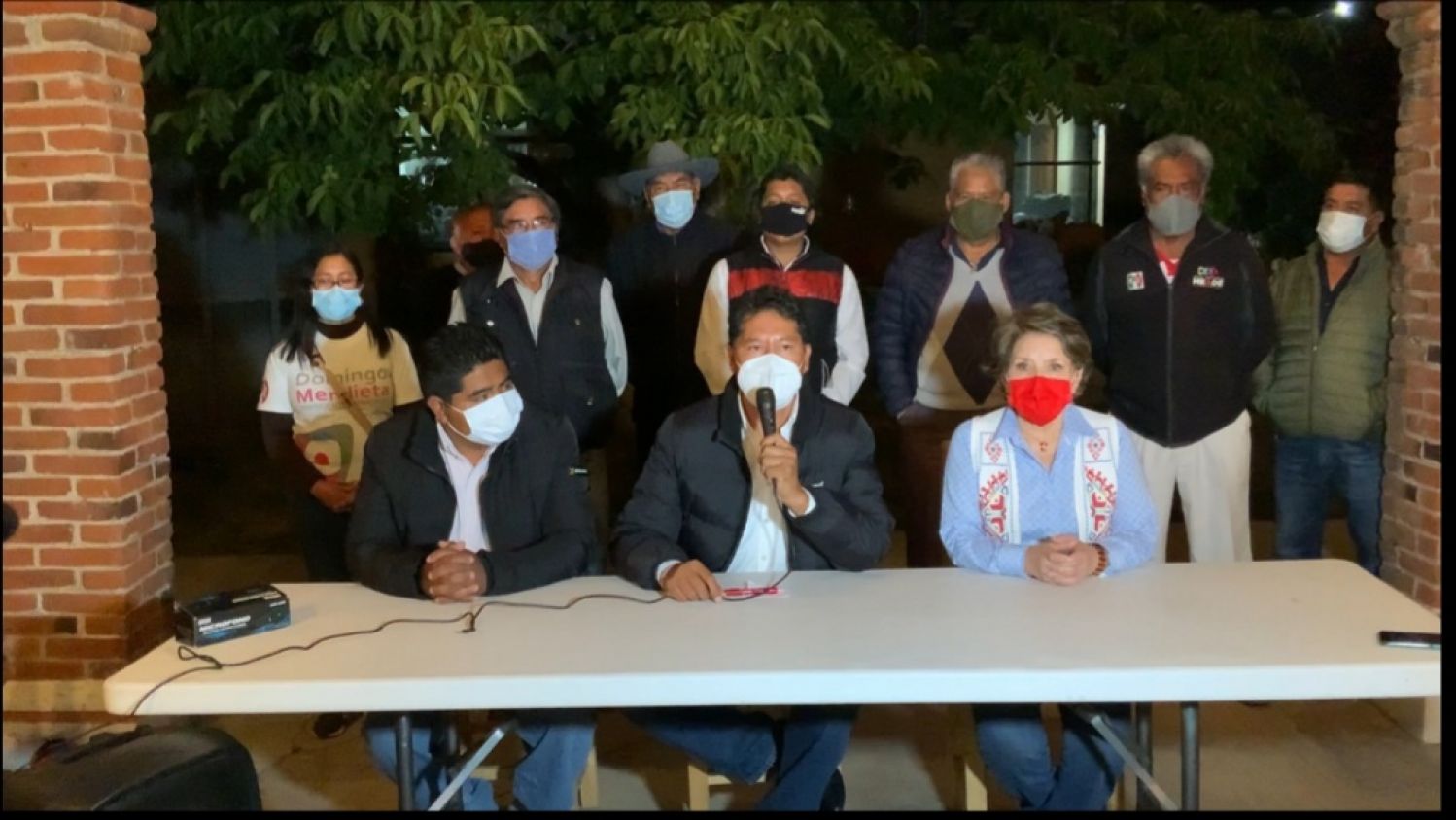 Domingo Mendieta y delegada estatal del PRI; no nos van a amedrentar.