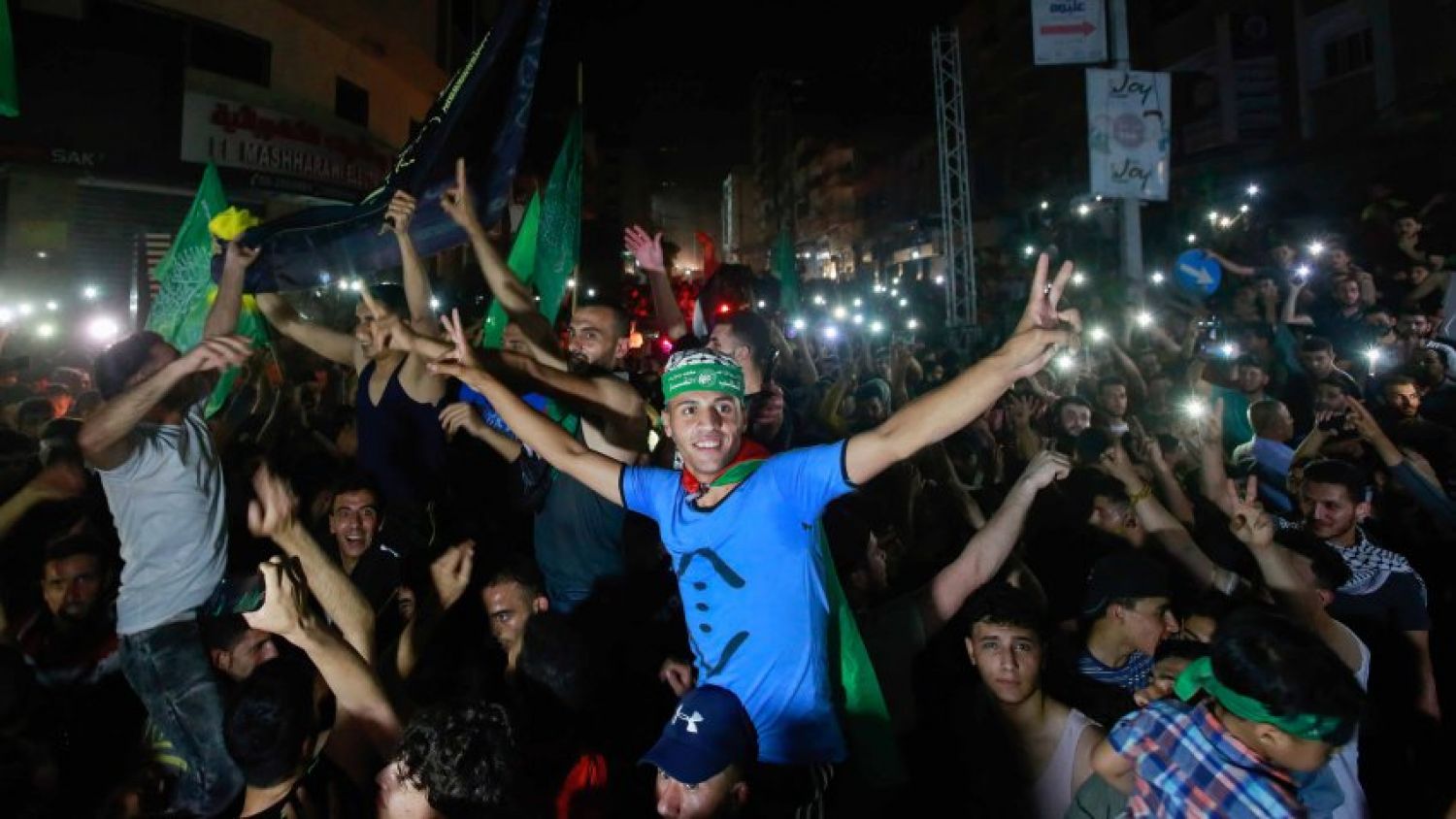 ¡Cese al fuego! Así celebran fin de ataques en Franja de Gaza