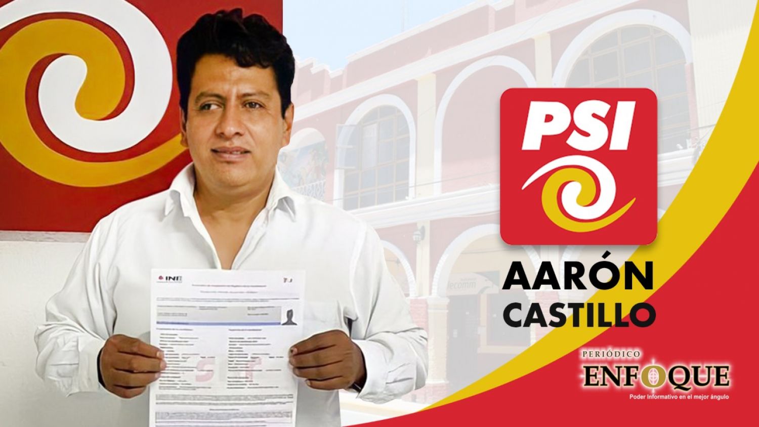 Aarón Castillo del partido PSI presenta propuesta deportiva en canchas de Coxcatlán