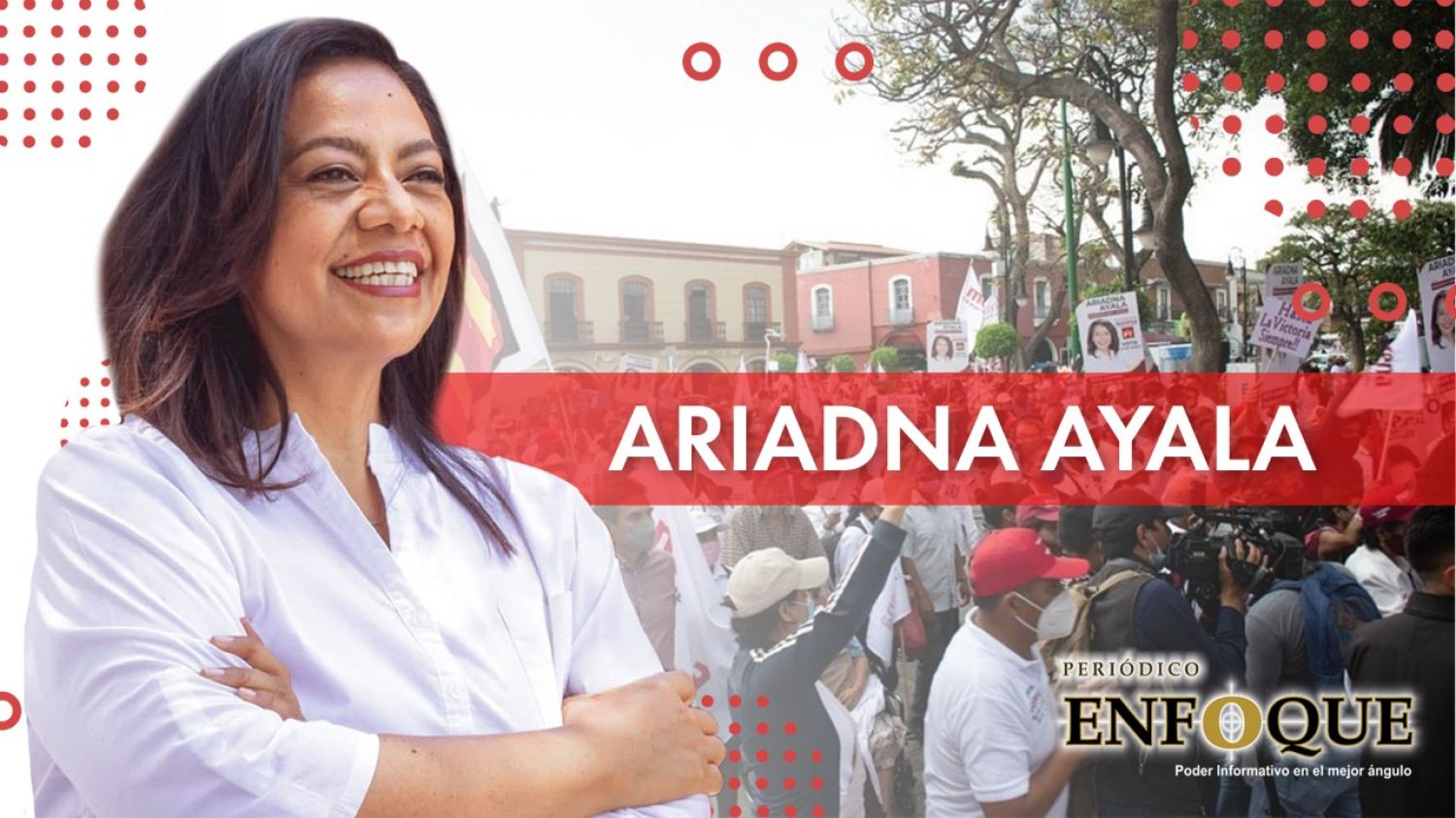 Atlixco arropa a la candidata Ariadna Ayala en la marcha de la esperanza
