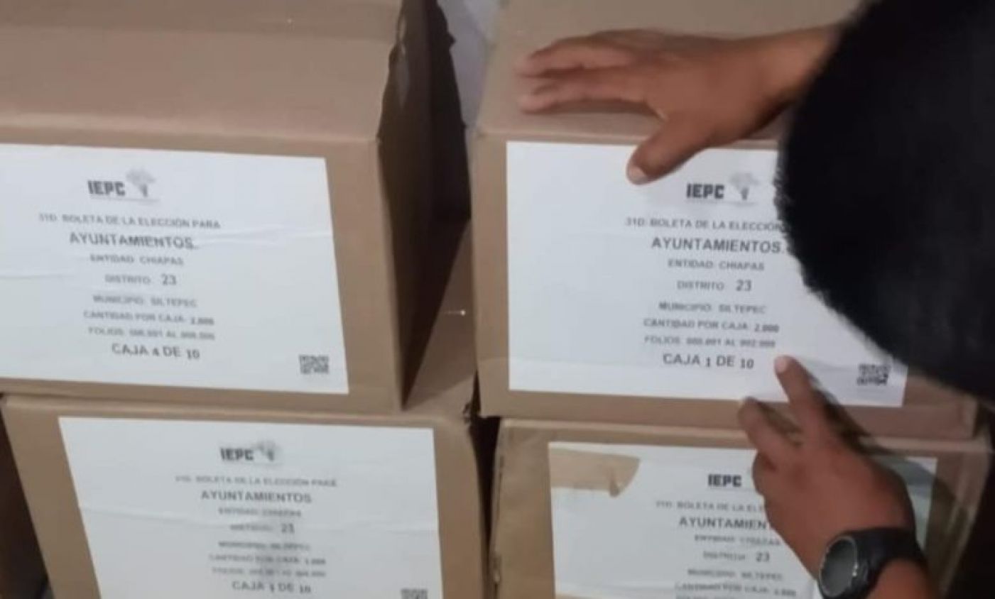 Más de 19 mil boletas electorales son robadas por un comando en la sierra de Chiapas