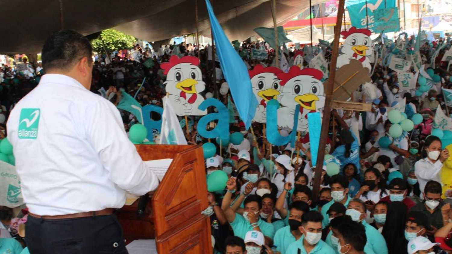 Finaliza campaña electoral “El Pollo” en San Pablo del Monte.